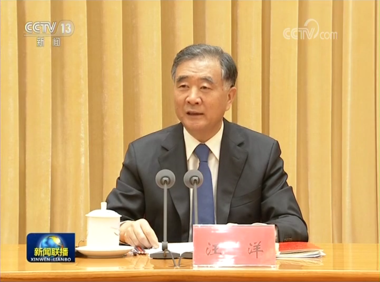 中共中央政治局常委、全国政协主席汪洋